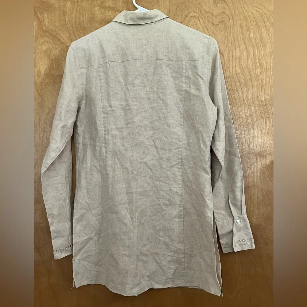 Valerie Stevens 100% Linen Tunic Blouse PS